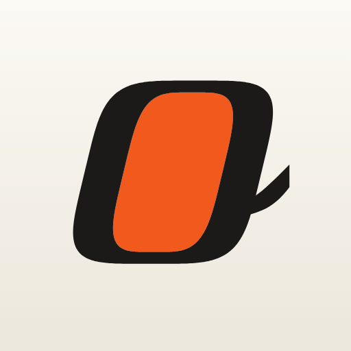 The light app icon: the frame o on paper
